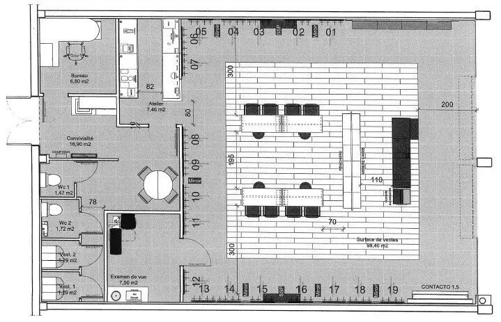 Local commercial dans Chalezeule à louer - Plan d’étage – Image 2 sur 3