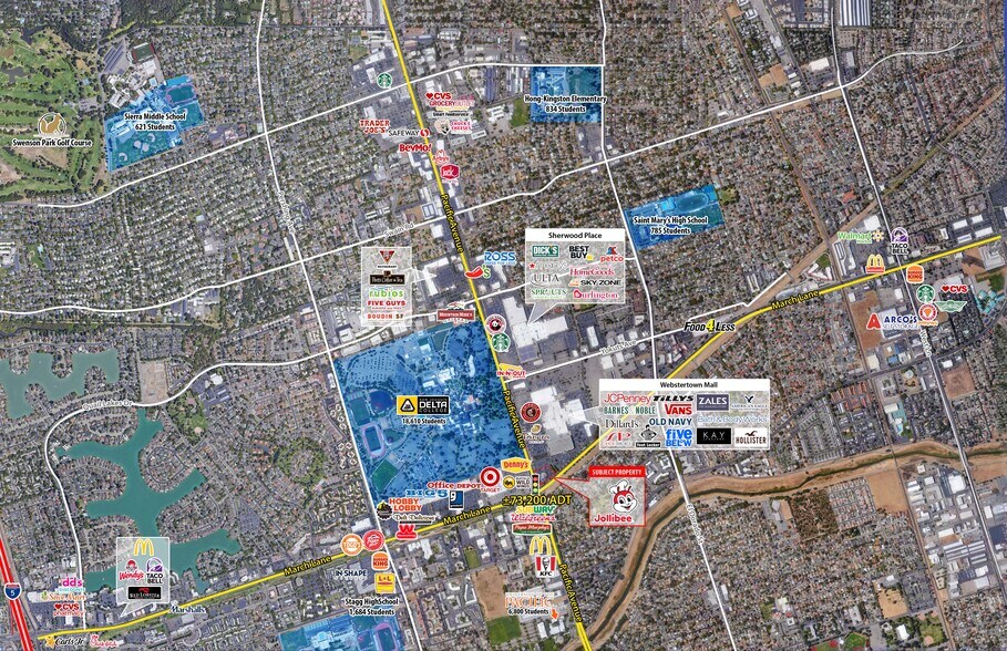 4704 Pacific Ave, Stockton, CA à vendre - Aérien – Image 3 sur 12