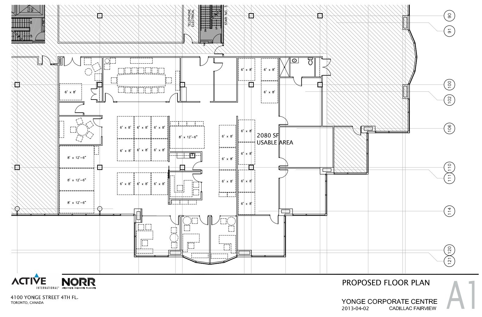 4100 Yonge St, Toronto, ON à louer Plan d’étage– Image 1 sur 1