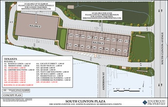 3301-3393 S Clinton Ave, South Plainfield, NJ à louer Plan de site– Image 1 sur 1