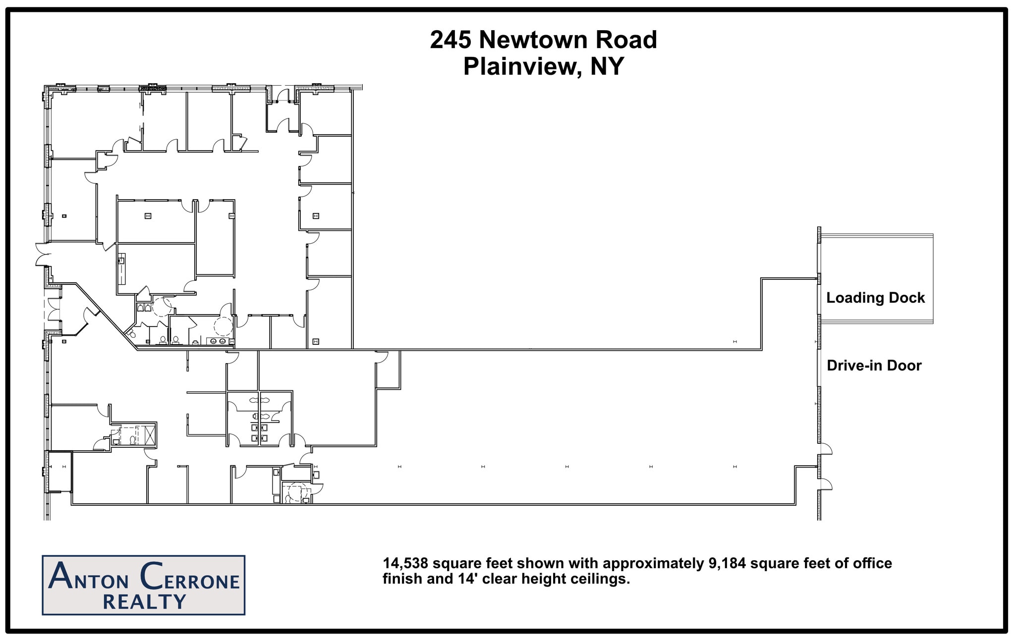245 Newtown Rd, Plainview, NY à louer Plan d’étage– Image 1 sur 2