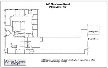245 Newtown Rd, Plainview, NY à louer Plan d’étage– Image 1 sur 2