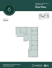 6 Montgomery Village Ave, Gaithersburg, MD à louer Plan d’étage– Image 1 sur 2