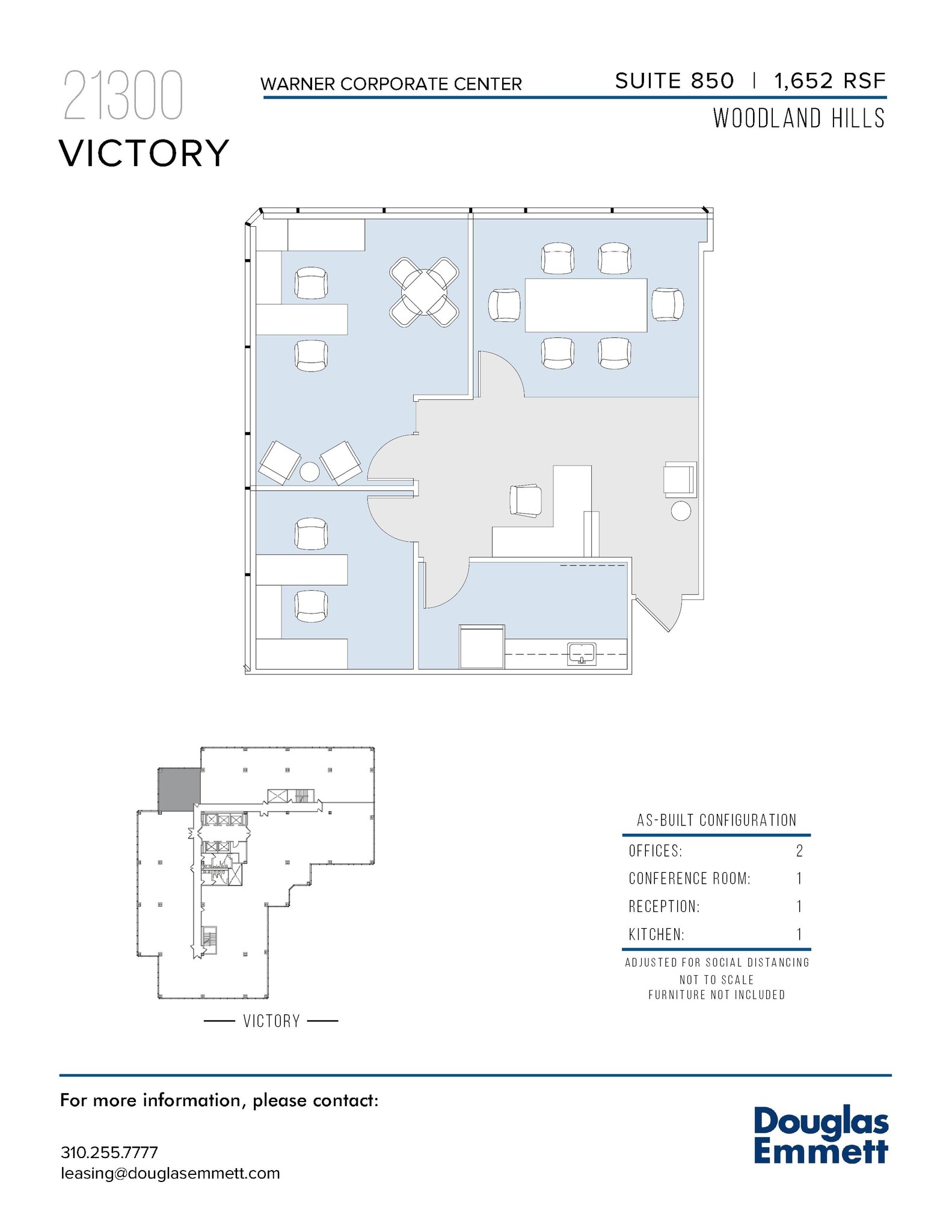 21300 Victory Blvd, Woodland Hills, CA à louer Plan d’étage– Image 1 sur 1