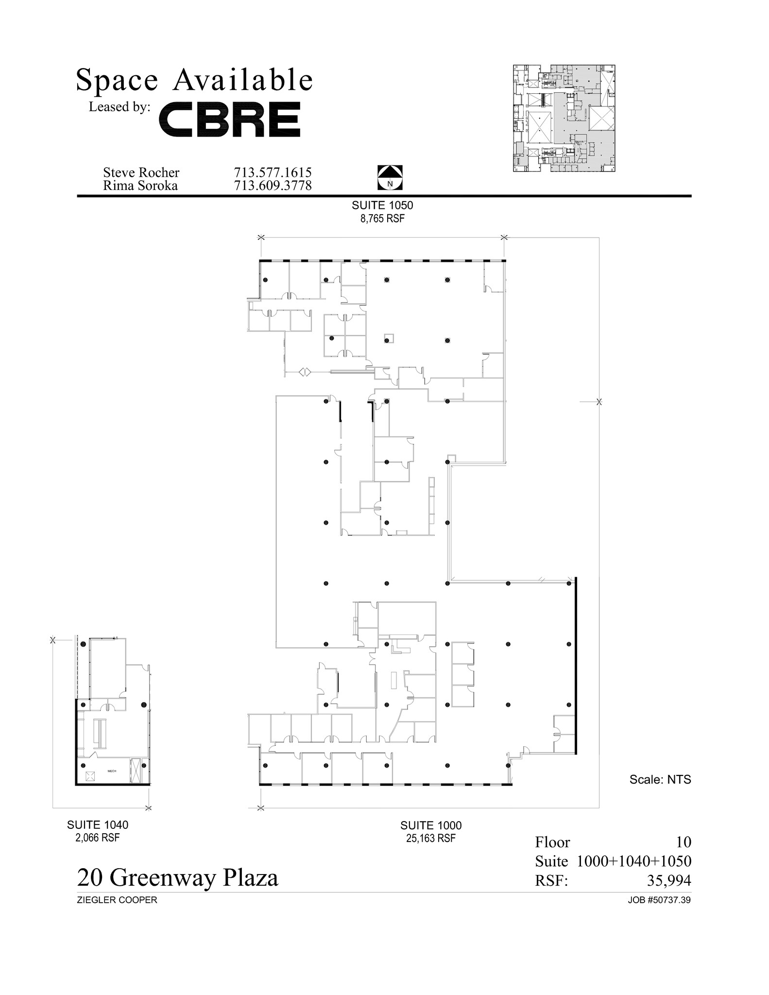 20 Greenway Plz, Houston, TX à louer Plan de site– Image 1 sur 1