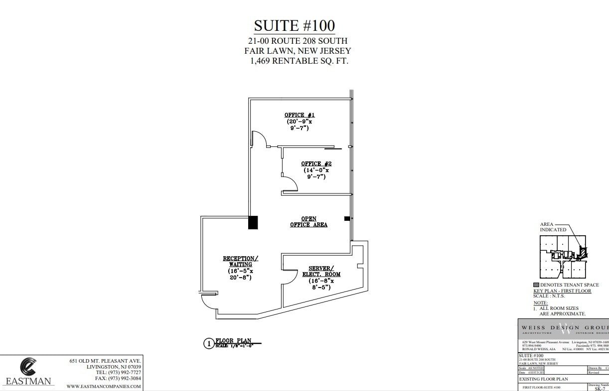 21-00 State Route 208, Fair Lawn, NJ à louer Plan d’étage– Image 1 sur 1
