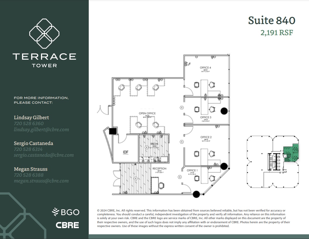 5619 Dtc Pky, Greenwood Village, CO à louer Plan d’étage– Image 1 sur 1