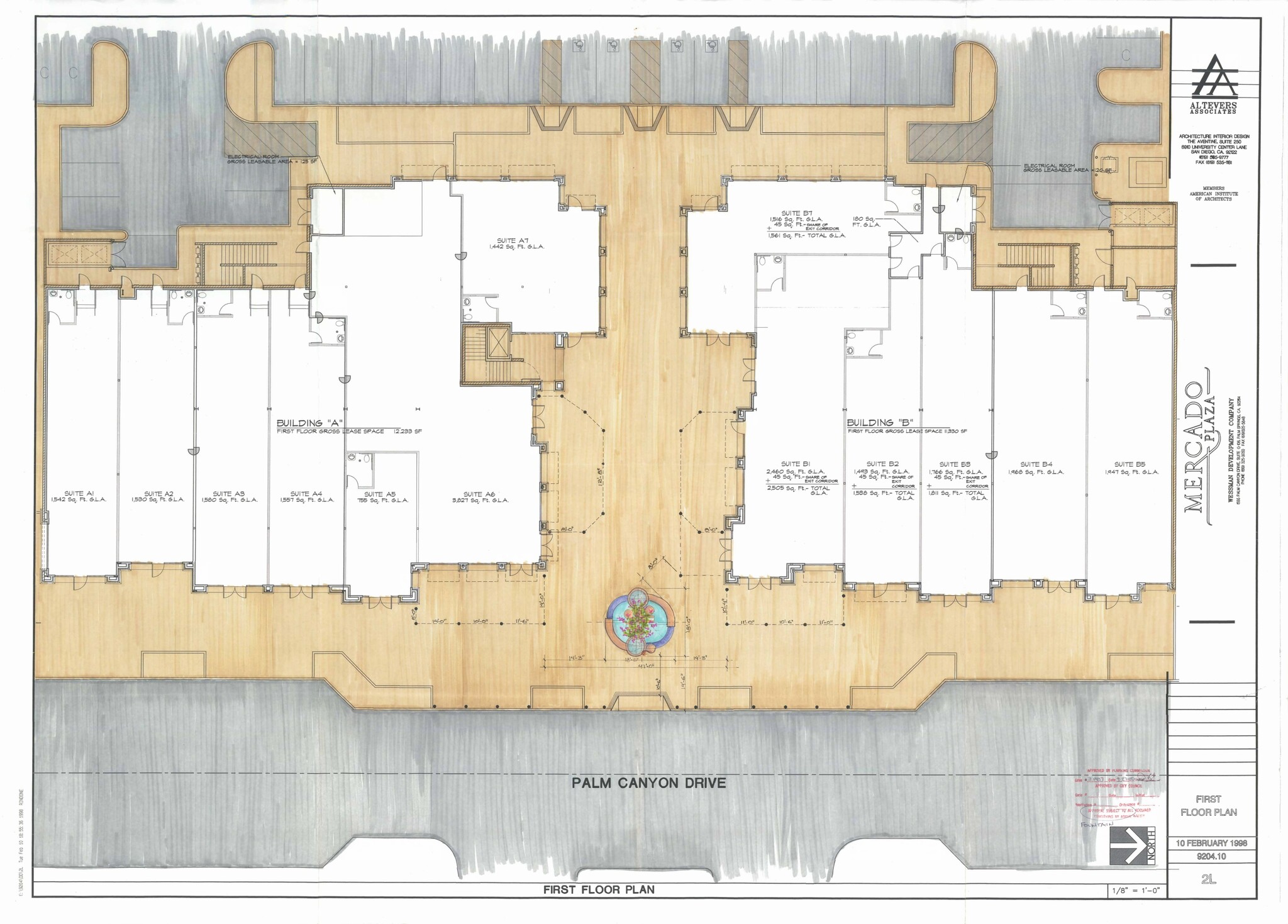 155 S Palm Canyon Dr, Palm Springs, CA à louer Plan d’étage– Image 1 sur 1