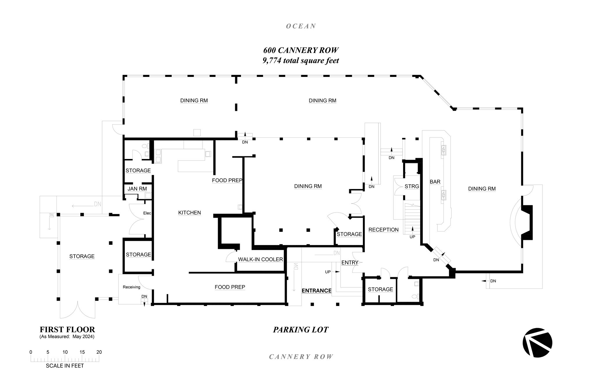 600 Cannery Row, Monterey, CA à louer Plan d’étage– Image 1 sur 3
