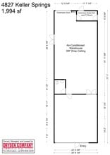 4801-4849 Keller Springs Rd, Addison, TX à louer Plan d’étage– Image 1 sur 1