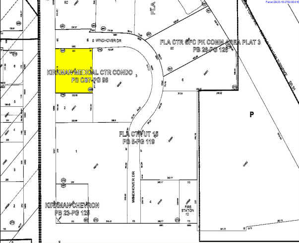 5401 S Kirkman Rd, Orlando, FL à louer - Plan cadastral – Image 2 sur 6