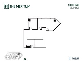 12221 Merit Dr, Dallas, TX à louer Plan d’étage– Image 1 sur 1