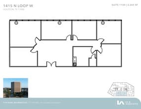 1415 North Loop W, Houston, TX à louer Plan d’étage– Image 1 sur 2