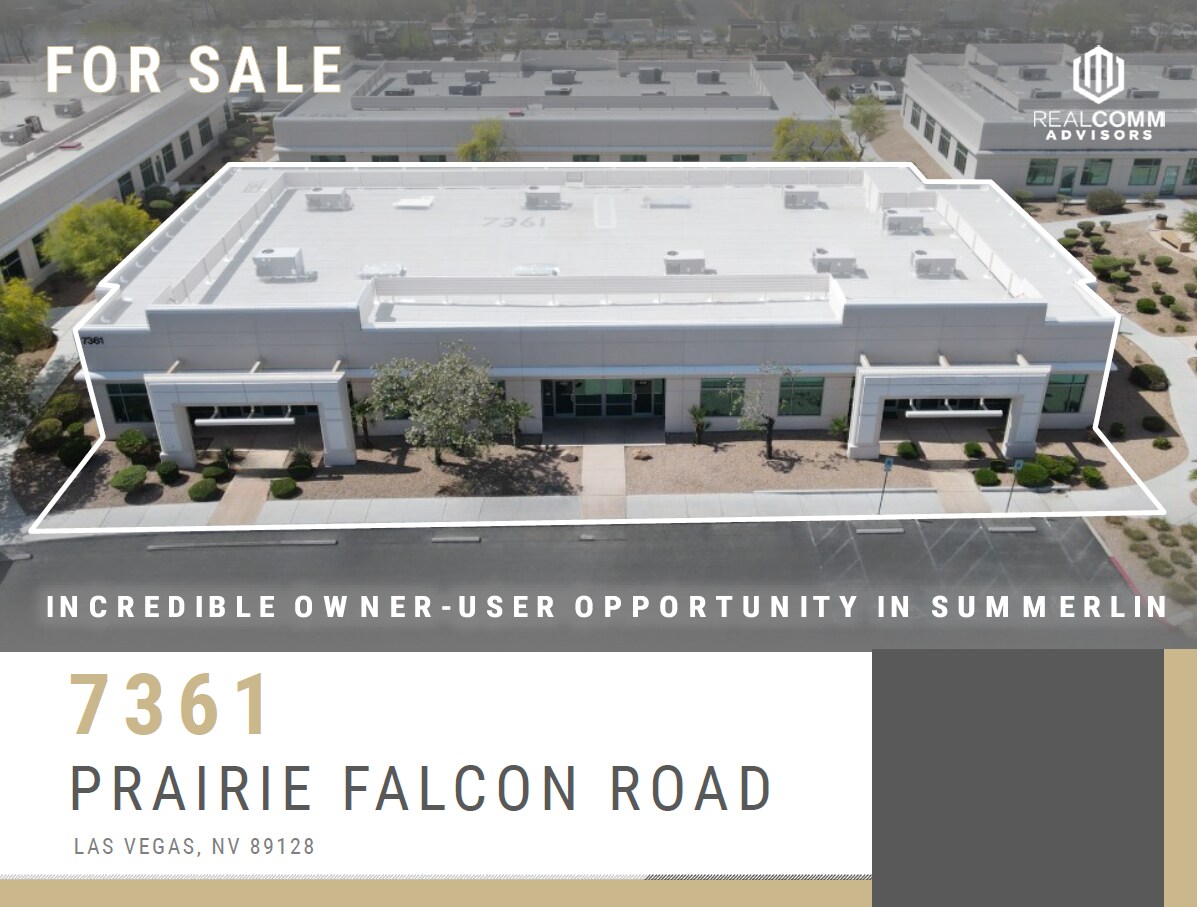 7361 Prairie Falcon Rd, Las Vegas, NV à vendre Photo de l’immeuble– Image 1 sur 8