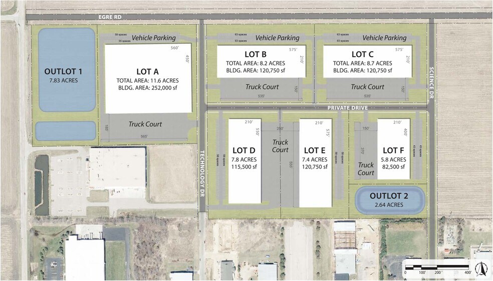 1845 Bristol Rd, Sun Prairie, WI à louer - Plan de site – Image 2 sur 5