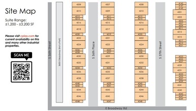 4208-4248 S 36th Pl, Phoenix, AZ à louer Plan de site– Image 2 sur 2