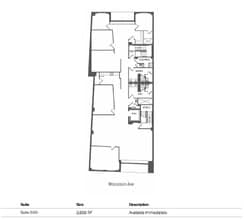 7514 Wisconsin Ave, Bethesda, MD à louer Plan d’étage– Image 1 sur 1