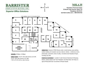 35 N lake Ave, Pasadena, CA à louer Plan de site– Image 1 sur 9