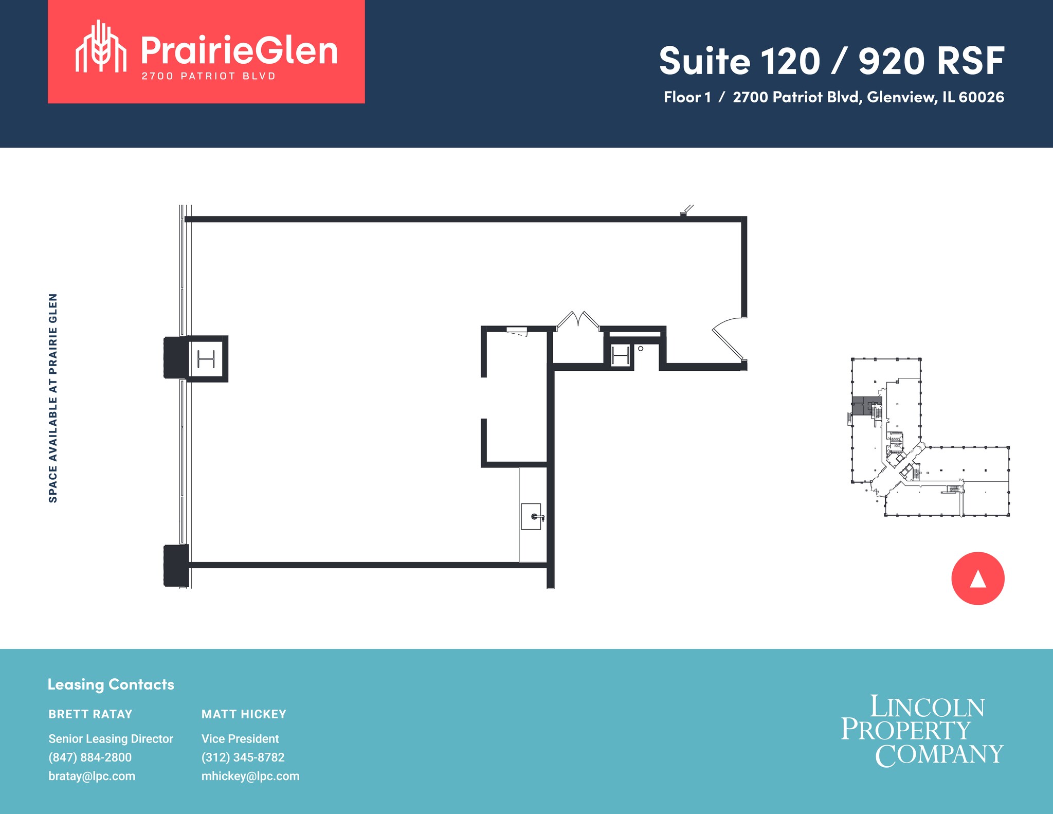2700 Patriot Blvd, Glenview, IL à louer Plan de site– Image 1 sur 1