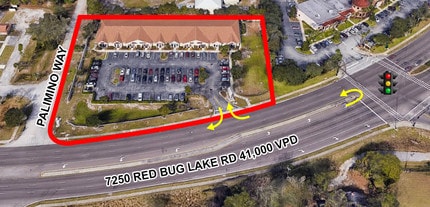 7250 Red Bug Lake Rd, Oviedo, FL - VUE AÉRIENNE  vue de carte