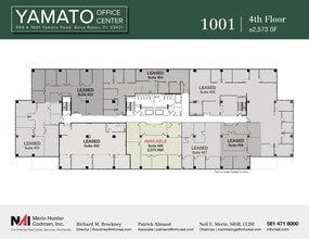 999-1001 W Yamato Rd, Boca Raton, FL à louer Plan d’étage– Image 2 sur 8