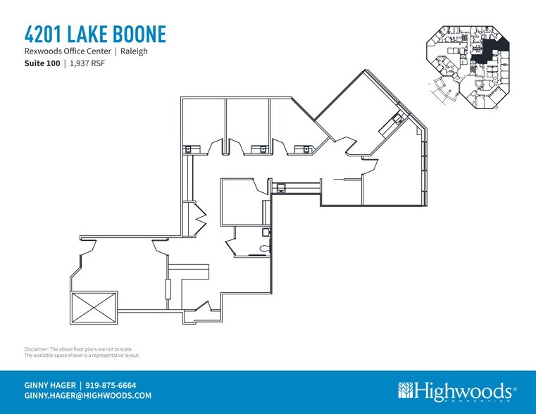 4201 Lake Boone Trl, Raleigh, NC à louer - Plan de site – Image 3 sur 7