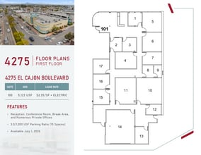 4275 El Cajon Blvd, San Diego, CA à louer Plan d’étage– Image 1 sur 1