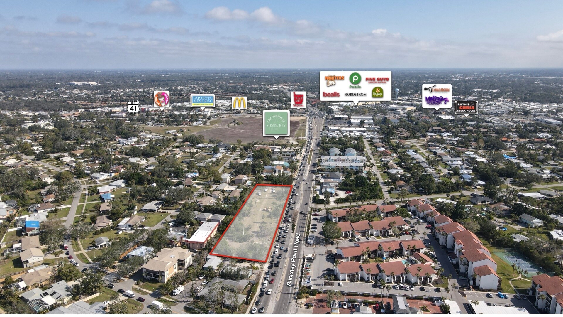 1631 Stickney Point Rd, Sarasota, FL à vendre Photo de l’immeuble– Image 1 sur 9