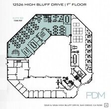 12520 High Bluff Dr, San Diego, CA à louer Plan d’étage– Image 1 sur 1