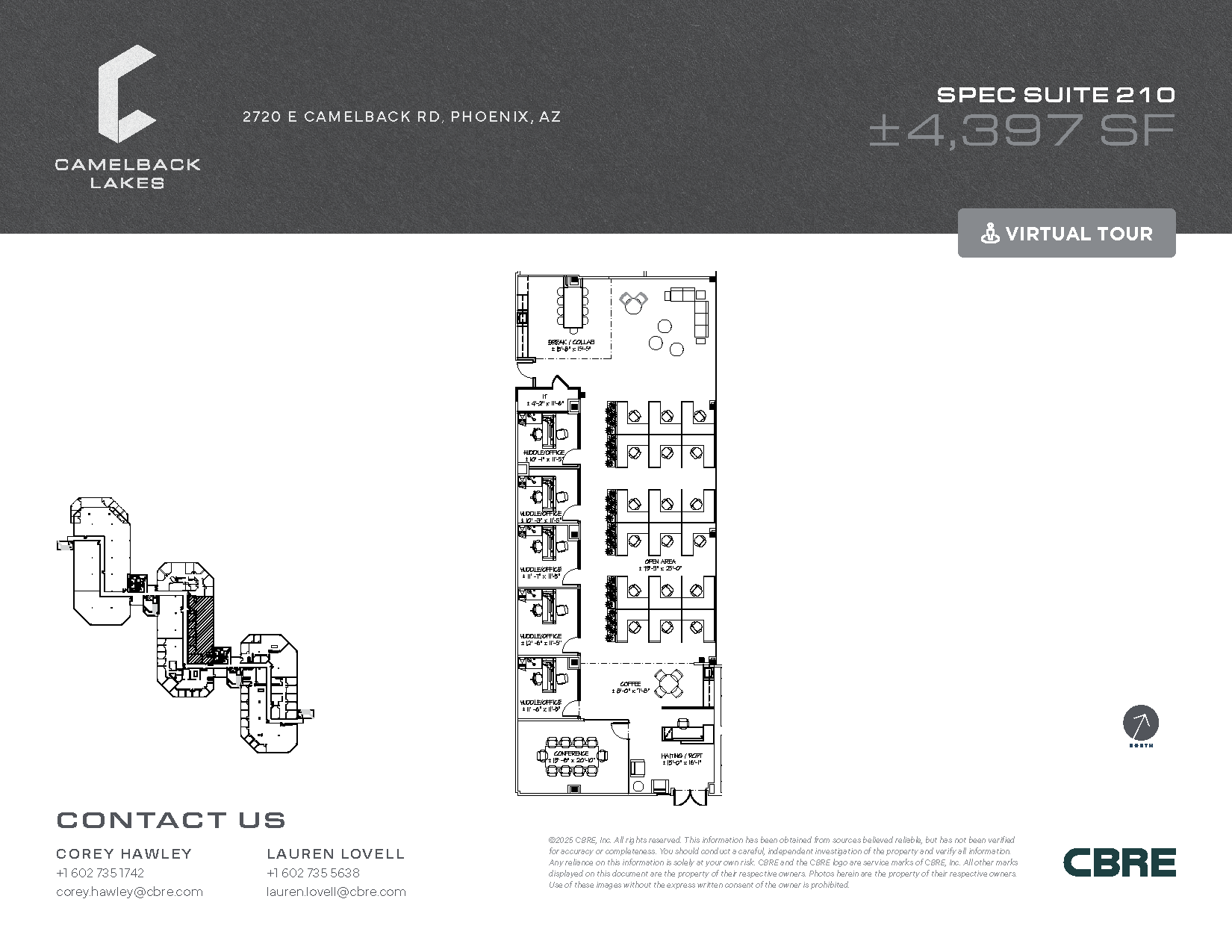2850 E Camelback Rd, Phoenix, AZ à louer Plan d’étage– Image 1 sur 1