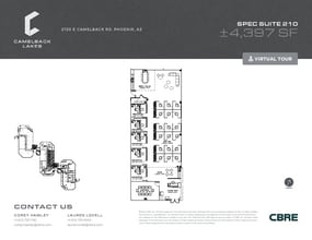 2850 E Camelback Rd, Phoenix, AZ à louer Plan d’étage– Image 2 sur 2