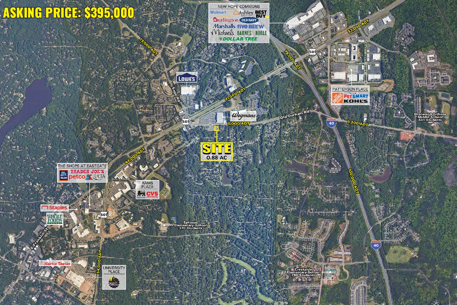 Old Durham Rd & Cooper St, Chapel Hill, NC à vendre Photo de l’immeuble– Image 1 sur 5