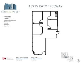 15915 Katy Fwy, Houston, TX à louer Plan d’étage– Image 1 sur 1