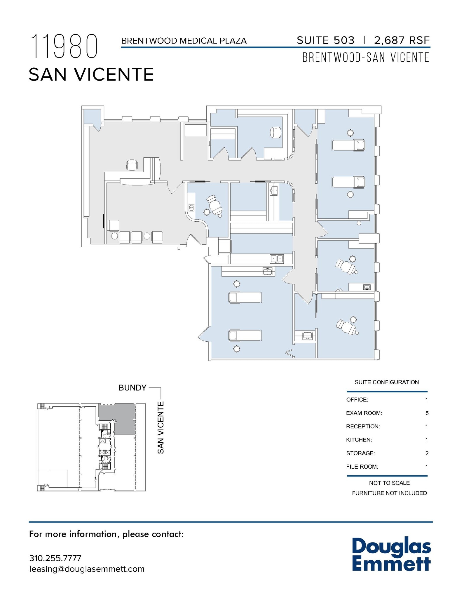 11980 San Vicente Blvd, Los Angeles, CA à louer Plan d’étage– Image 1 sur 1