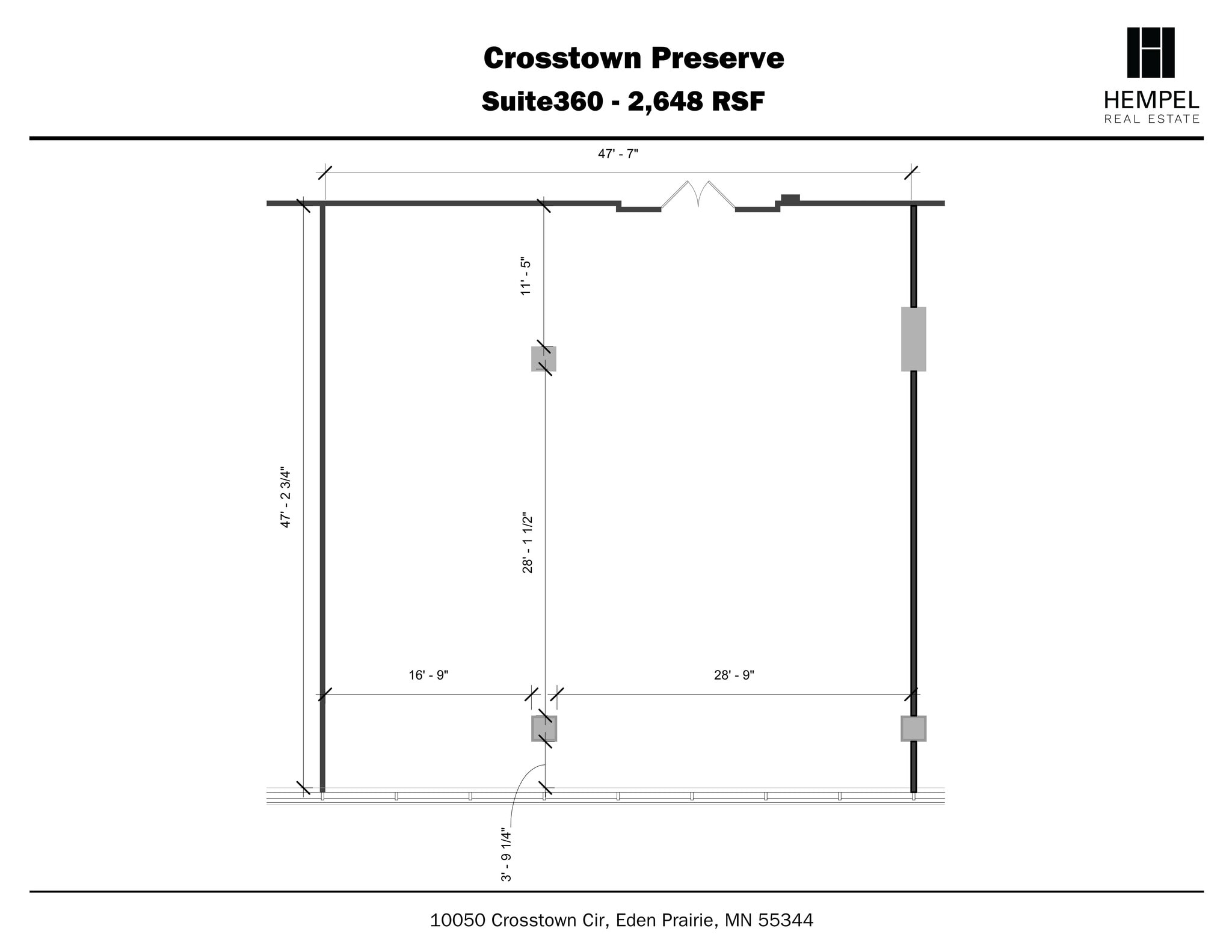10050 Crosstown Cir, Eden Prairie, MN à louer Plan de site– Image 1 sur 1