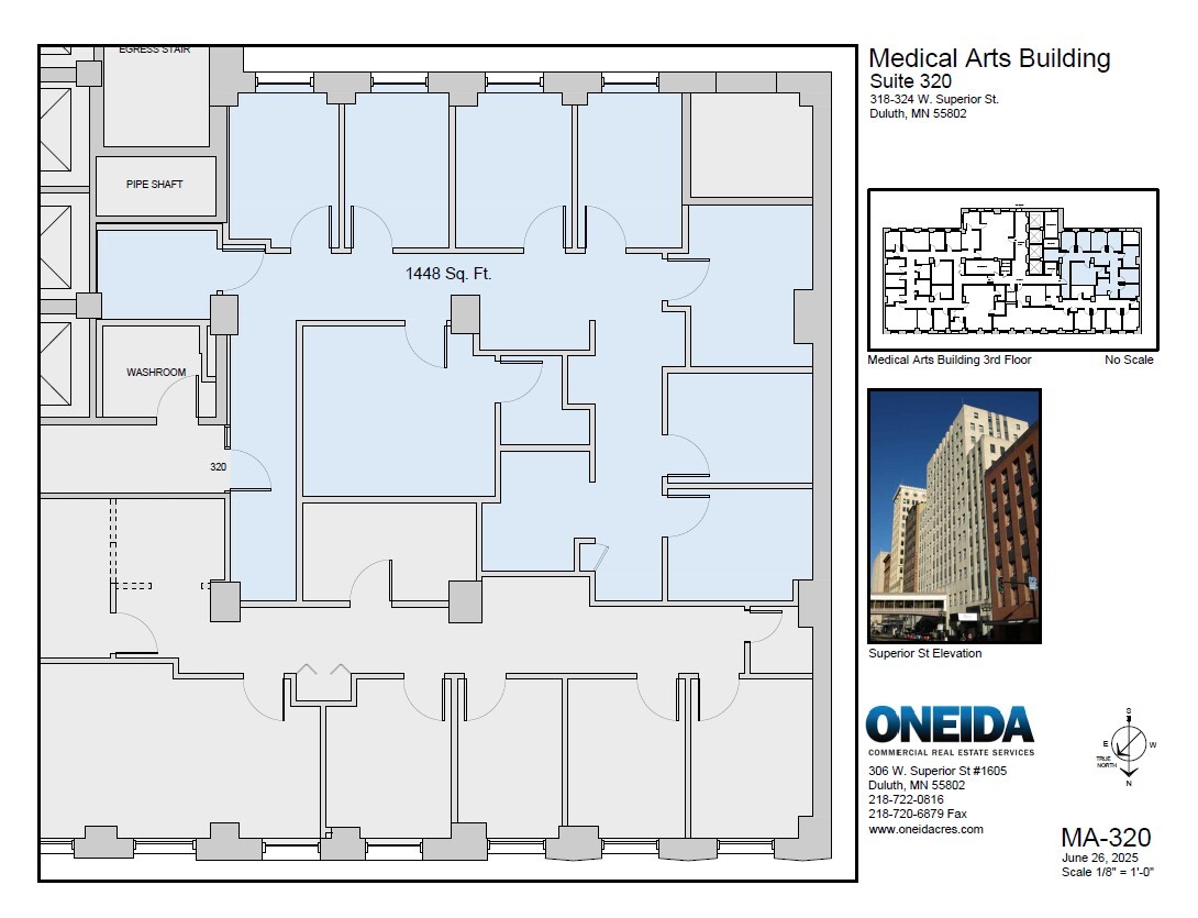 324 W Superior St, Duluth, MN à louer Plan de site– Image 1 sur 1