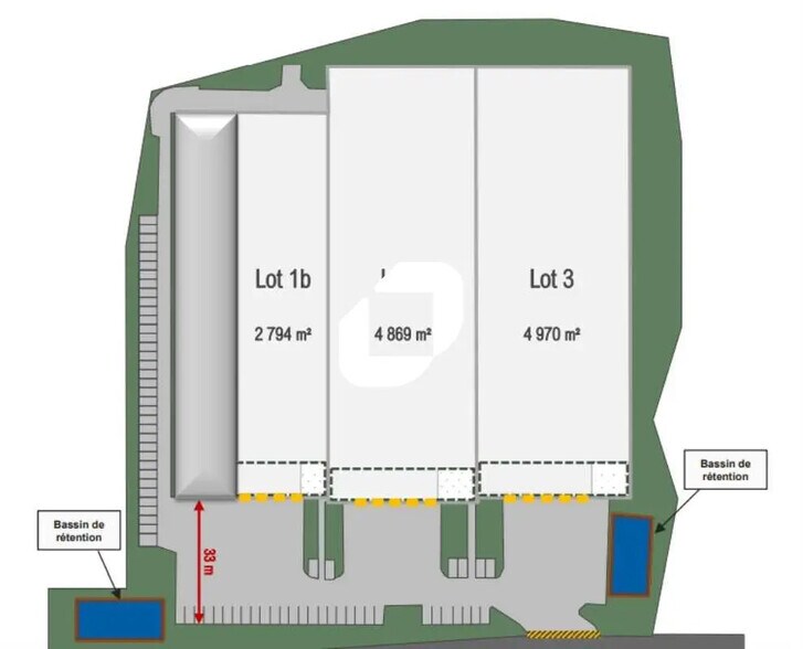 Bureau dans Garges-lès-Gonesse à louer - Plan d’étage – Image 2 sur 2