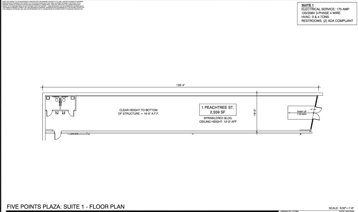 31 Peachtree St, Atlanta, GA à louer Plan d’étage– Image 1 sur 1