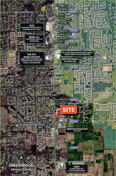 State Road 135 Blvd, Greenwood, IN à louer - Aérien – Image 2 sur 2