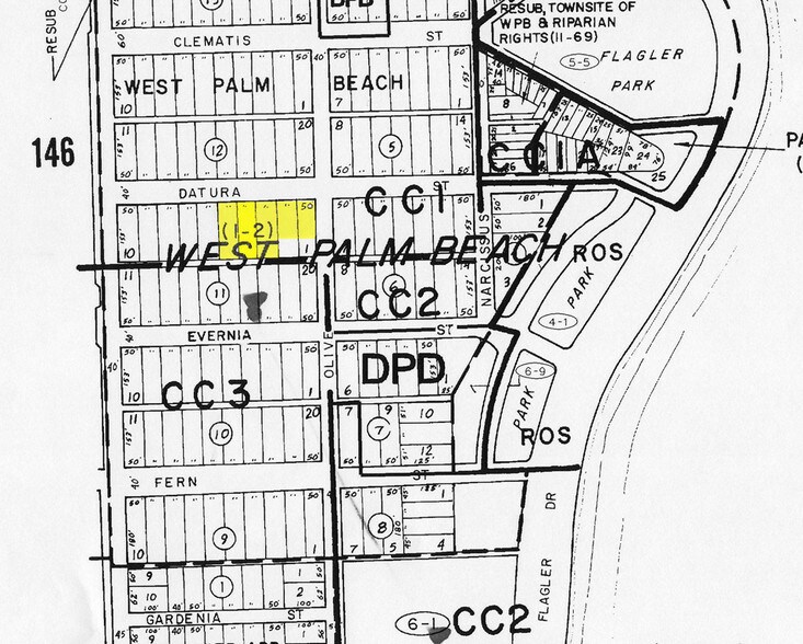 302 Datura St, West Palm Beach, FL à louer - Plan cadastral – Image 2 sur 17