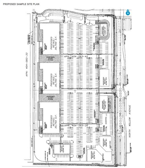 NWC Willow Ave & Herndon Ave, Clovis, CA à vendre - Plan de site – Image 2 sur 2