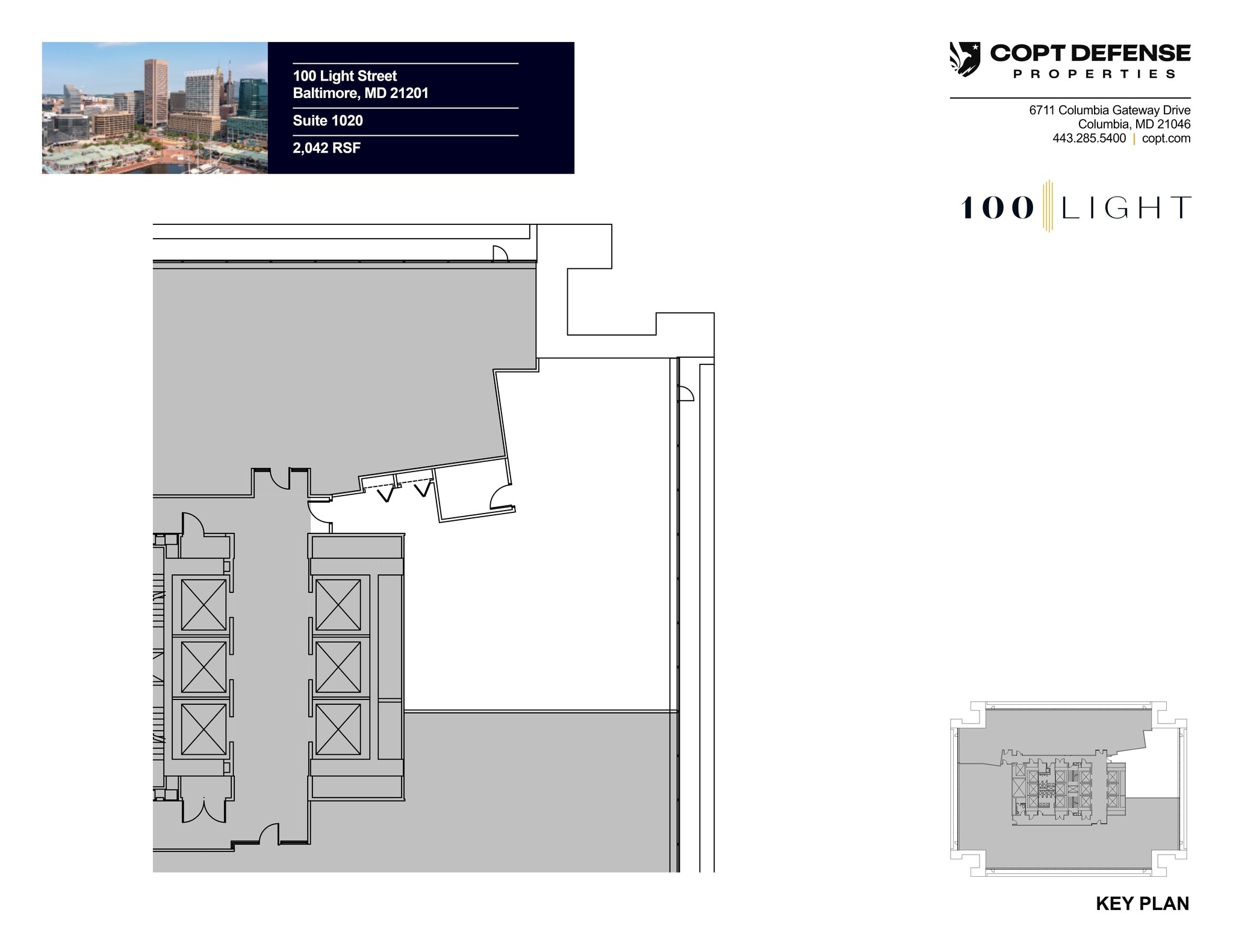 100 Light St, Baltimore, MD à louer Plan de site– Image 1 sur 1