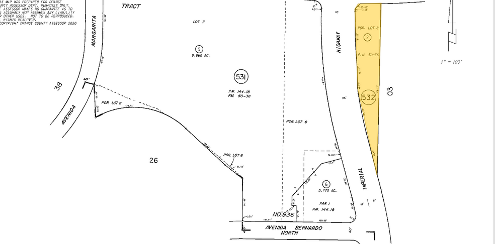 100 S Imperial Hwy, Anaheim, CA à vendre - Plan cadastral – Image 3 sur 4