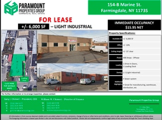 Plus de détails pour 154 Marine St, Farmingdale, NY - Industriel/Logistique à louer