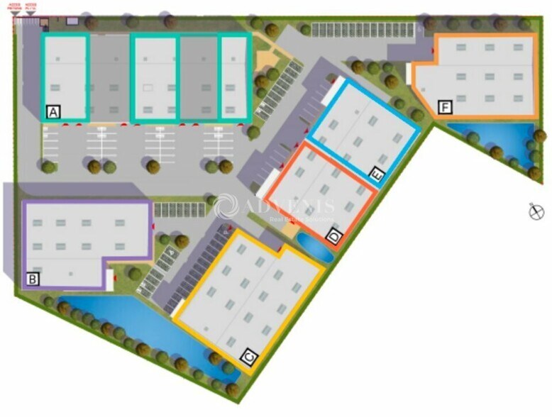 Local d'activités dans Marines à vendre - Plan de site – Image 2 sur 2