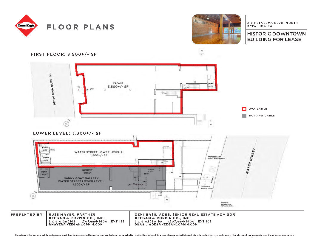 216 Petaluma Blvd, Petaluma, CA à louer Plan d’étage– Image 1 sur 1