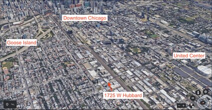1725 W Hubbard St, Chicago, IL - VUE AÉRIENNE  vue de carte