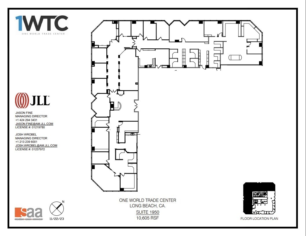 1 World Trade Ctr, Long Beach, CA à louer Plan d’étage– Image 1 sur 1