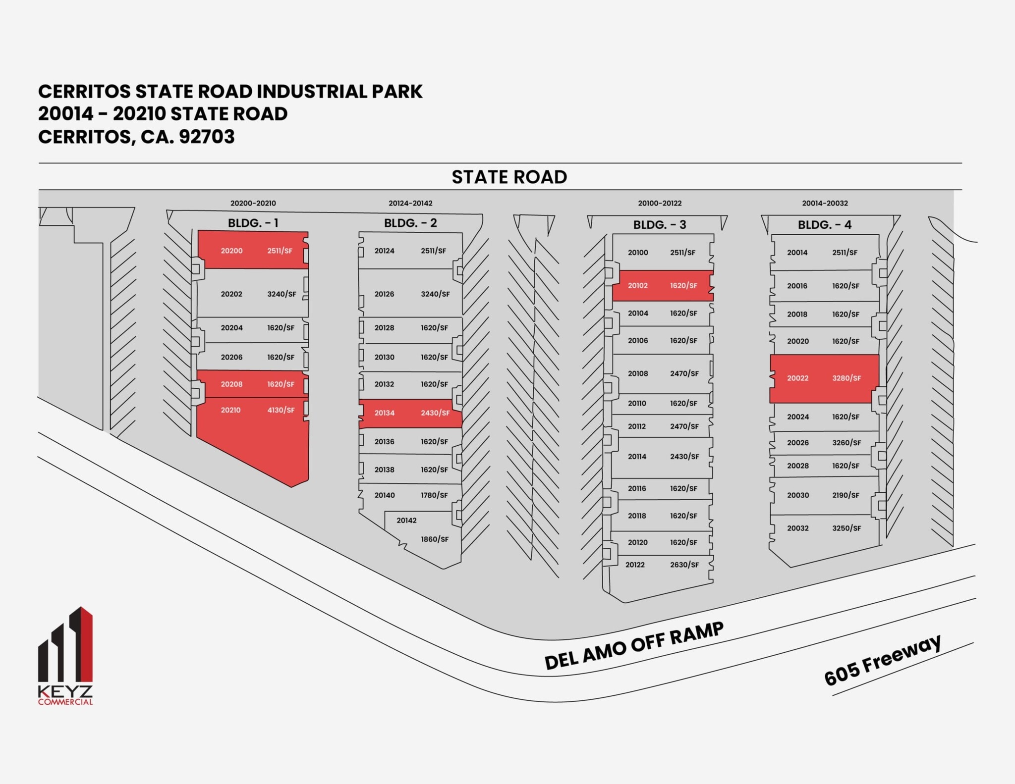 20014-20032 State Rd, Cerritos, CA à louer Plan de site– Image 1 sur 1