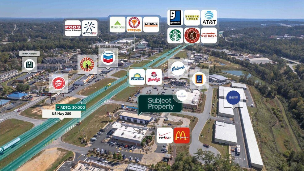 6 Marketplace Way, Phenix City, AL à vendre - Aérien – Image 3 sur 3